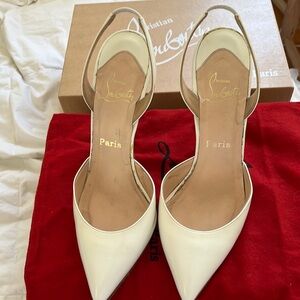 Christian louboutin sling back shoes